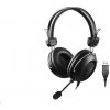 A4tech sluchátka HU-35, USB, černá HU-35