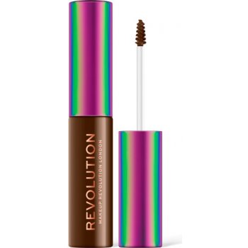 Makeup Revolution High Brow Gel Fixačný gél na obočie Medium Brown 6 ml od  7,4 € - Heureka.sk