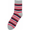 Detské ponožky Prúžky tenké červená