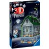 Ravensburger 11254 Puzzle 3D Strašidelný dům Noční edice 257 dílků (ra11254)