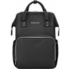 KikkaBoo Prebaľovací batoh Siena Black & Silver