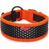 Tamer obojek Softy oranžovo-černý - šířka 4,3 cm, obvod krku 50-56 cm