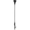 EasyToys Čierny kožený bič s kovovými ozdobami 45 cm