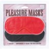 PLEASURE MASKS 2 PCS RED/BLACK