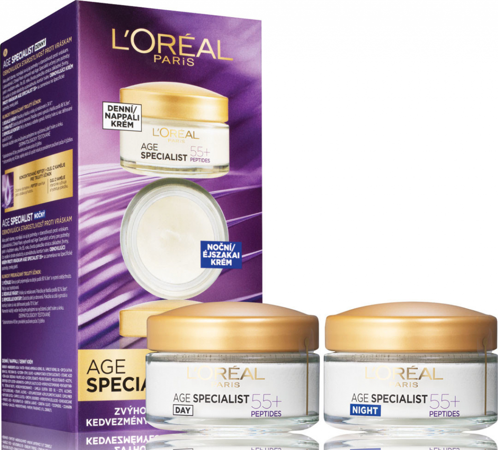 L\'Oréal Paris Age Special +55 denný pleťový krém 50 ml + nočný pleťový krém 50 ml darčeková sada