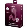 Satisfyer G for Goddess 3 – rabbit vibrátor na klitoris a G-bod, bordový