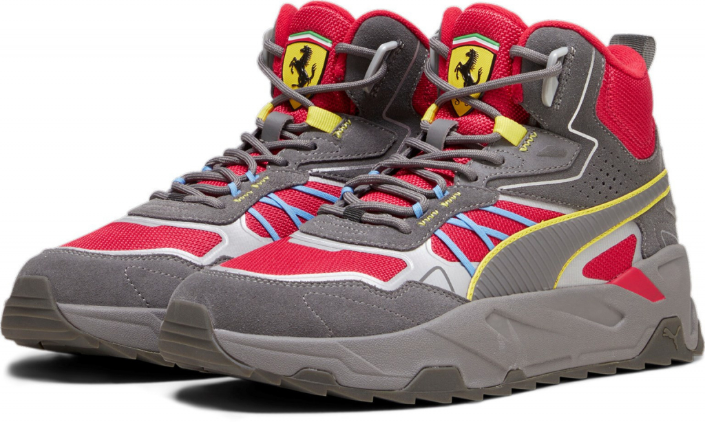 Puma Sneakersy Ferrari Trinity Mid Wtr 307941 02 Červená