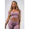 Nebbia Tvarujúci bezšvový crop top FLOW SEAMLESS 499 - pink - M