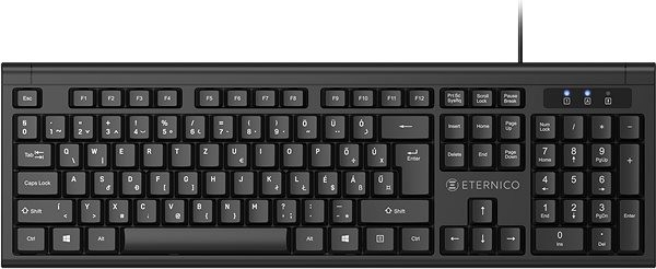 Eternico Essential Keyboard Wired KD1000 AET-KD1000HUBN