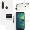 PROTEMIO 17590 LITCHI Peňaženkové puzdro Motorola Moto G8 Plus biele