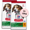 Hill's Science Plan Canine Puppy Medium Chicken 2 x 18 kg