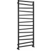 SAPHO ZIG 60 x 157,2cm 709W kúpeľňový radiátor, bočné pripojenie, čierny matný, ZG616B