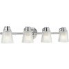 Quintiesse Hudson nástenná lampa 4x3 W chrómová-priehľadná QN-HUDSON4-BATH