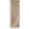 Dvere do sauny PREMIUM 7X20 bronz osika