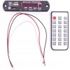 FM rádio, prehrávač MP3 s bluetooth, diaľkové ovládanie