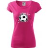 Futbalová lopta v triku - Dámske tričko Pure - 2XL ( Purpurová )