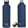 Fľaša na vodu 750 ml modrá oceľová odolná NILS CAMP