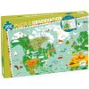Vyhľadávacie puzzle s plagátom - Okolo sveta - 200 ks