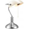 Brilagi Brilagi - Stolná lampa BANK OFFICE 1xE27/60W/230V lesklý chróm/biela BG0800 + záruka 3 roky zadarmo