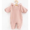 Zimná dojčenská kombinéza s kapucňou New Baby Frosty pink