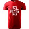 Zdravotné kríž veci - Klasické pánske tričko vyššej gramáže - M ( Červená )