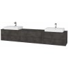 Dreja Kúpeľňová skrinka MODULE SZZ6 240 umývadlo Glance - D16 Tmavý betón / D16 Tmavý betón / Ľavé + Pravé