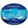 CD R disk, 700MB, 52x, 10 ks, zmršťovacie balenie, VERBATIM DataLife