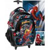 Školský batoh na kolieskach Spider-Man Paso Marvel, viac priehradkový, pre chlapca