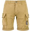 Alpha Industries Crew Short Patch Sand pánske šortky Farba: hnedá, piesková, Veľkosť: 30