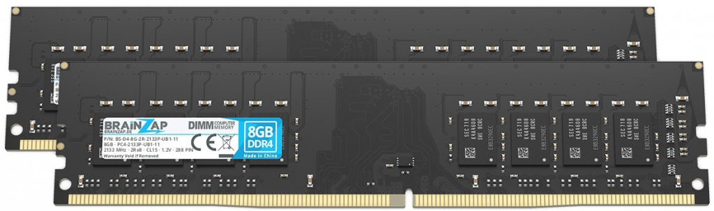 Brainzap DDR4 16GB 2133MHz CL15 (2x8GB) PC4-2133P-UB1-11