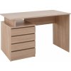 Kondela HANY NEW PC DS 0000281071 - písací stôl 4-zásuvkový, dub sonoma,