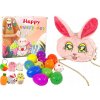 Lean Toys Súprava veľkonočných vajíčok - taštička v tvare zajačika