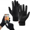 TERMO RUKAVICE NA DOTYKOVÉ OBRAZOVKY ŠPORTOVÉ PROTIŠMYKOVÉ M ČIERNE