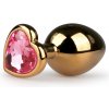 Easytoys Metal Butt Plug ET128PNK Gold-Pink