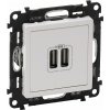 Legrand Nabíječka VALENA LIFE s 2xUSB zásuvkou bílá (753112)