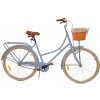 Retro bicykel CLASSICA modrý matný s košíkom