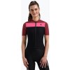 Dámsky cyklistický dres Rogelli Core Block W black/bordeaux/pink