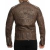bunda pánska AFFLICTION - BLACK SKULL - DARK BROWN - 110OW414-DKBR S