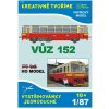 Papierový model - Motorový voz 152