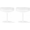 ferm LIVING Pohár na šampanské RIPPLE biela 2 x 150 ml
