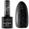 Claresa Hybridný podklad na nechty Rainbow Jello Base Black s kúskami fólie 5g