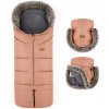 PETITE&MARS Set zimný fusak Arctic 4v1 + rukavice na kočík Furry Pastel Peach VP-F187202