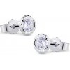 Cutie Jewellery Náušnice z bieleho zlata so zirkónmi Z5024B