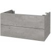 Dreja Doplnková skrinka pod dosku DSD SZZ2 80 (výška 40 cm) - D01 Betón / D01 Betón
