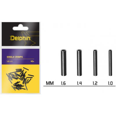 Delphin Single CRIMPS /40ks VARIANT: 1,6 mm