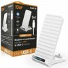 ALIGATOR Stojanček s bezdrôtovým nabíjaním 15W a USB-C konektorom, 2v1, biely CHQ002