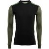 Aclima WoolNet merino triko Hybrid Crew Neck Hiking 120g Jet Black Olive Night