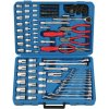Genius Tools Sada kľúčov s vraní hlavou, bitov, hviezdicových vidlíc a imbusových kľúčov, klieští a príslušenstva, 1/4