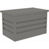 Záhradný box G21 Denver 280 L, metalický šedý plechový