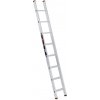 Hliníkový jednodielny rebrík ALVE PREMIUM s nášľapmi, 1x18 priečok, dĺžka 5,24 m